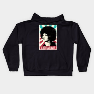 Vintage Retro Angela Davis Kids Hoodie